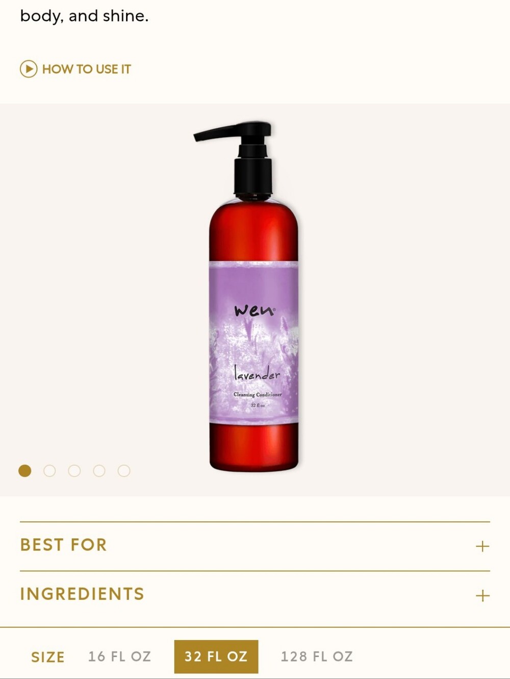 WEN Lavender Cleansing Conditioner - Purple Label New Sealed 32oz